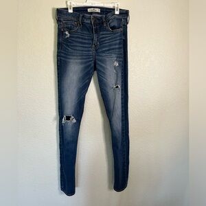 Hollister Jeans with holes for the distressed look, comfortable.